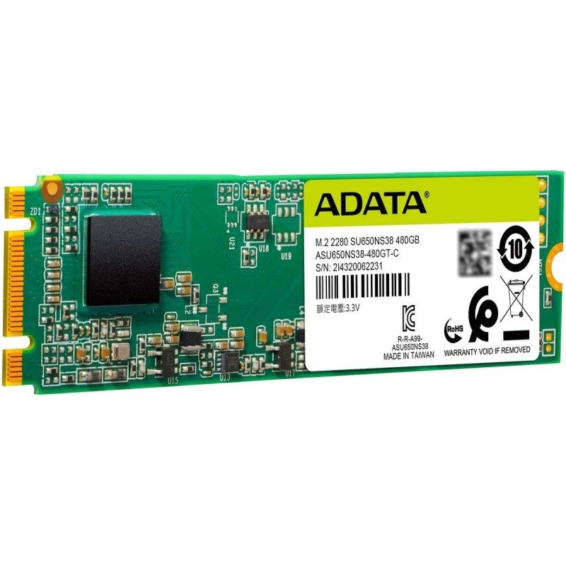 SSD M.2 ADATA Ultimate SU650 480GB 2280 SATAIII 3D Nand Read/Write: 550/510 MB/sec