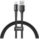 Кабель Baseus Halo Data Cable USB For IP 2.4A 0.5m Black
