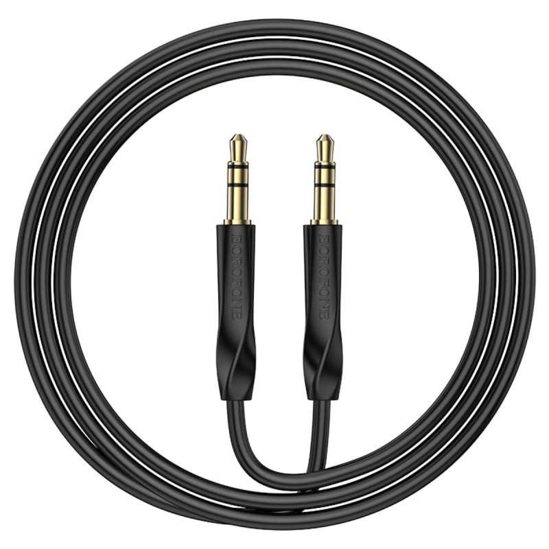Аудiокабель BOROFONE BL16 Clear sound AUX audio cable Black