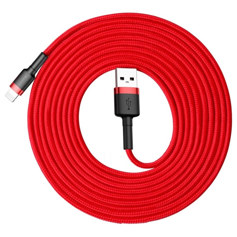 Кабель Baseus Cafule Cable USB For iP 2A 3m Red+Red