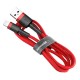 Кабель Baseus Cafule Cable USB For iP 2A 3m Red+Red