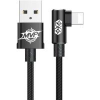 Кабель Baseus MVP Elbow Type Cable USB For IP 1.5A 2m Black