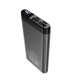 Зовнішній акумулятор BOROFONE BJ10 Golden Armor metal digital display 10000mAh Black