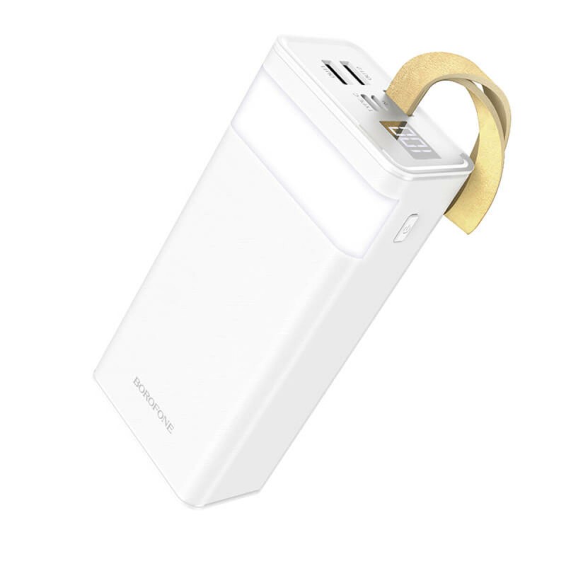 Зовнішній акумулятор BOROFONE BJ18A Coolmy digital display power bank 30000mAh White