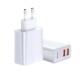 МЗП Baseus Speed Dual QC3.0 Quick charger U+U 30W EU White