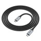 Кабель HOCO US06 USB3.2 20Gbps 100W HD high speed data cable(L=2M) Black