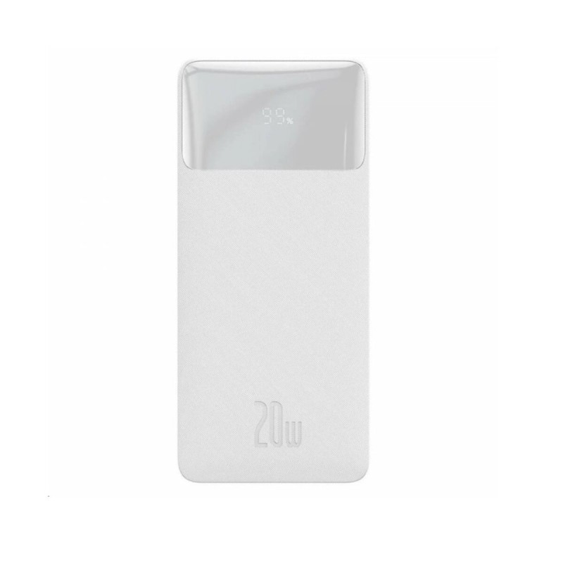 Зовнішній акумулятор Baseus Bipow Digital Display Power bank 10000mAh 20W White