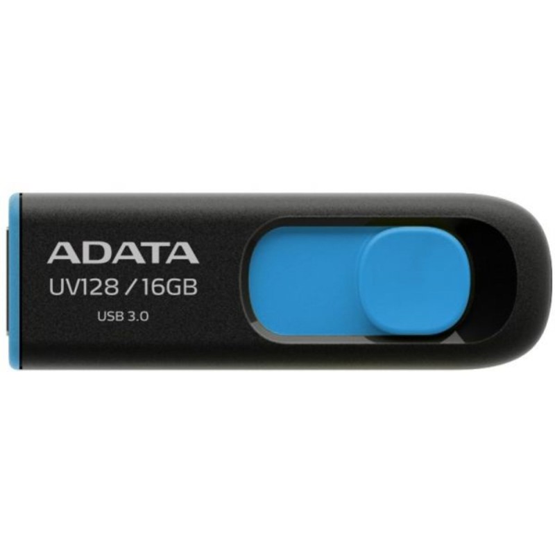 Flash A-DATA USB 3.2 UV128 16Gb Black/Blue