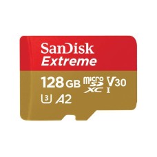 microSDXC (UHS-1 U3) SanDisk Extreme A2 128Gb class 10 V30 (R190MB/s,W90MB/s)