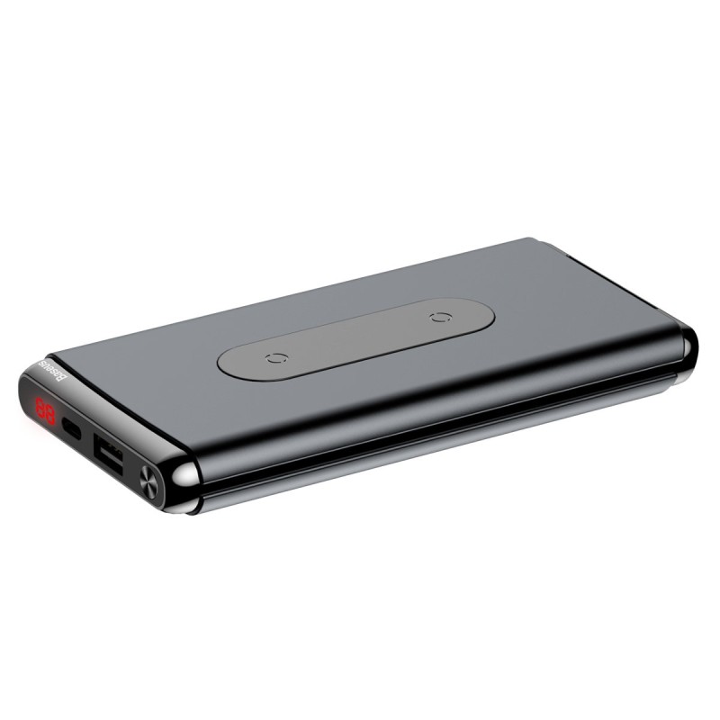 Зовнішній акумулятор Baseus Wireless Power Bank 10000mAh Black