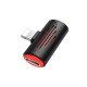 Адаптер BOROFONE BV6 Comfortable dual Lightning digital audio converter Black