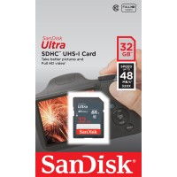 SDHC (UHS-1) SanDisk Ultra 32Gb class 10
