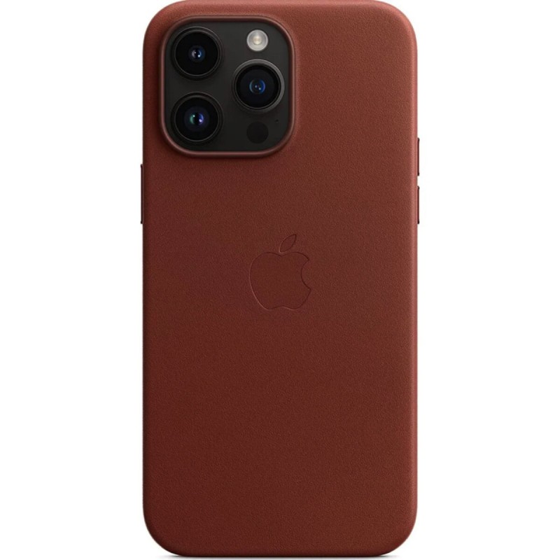 Чохол для смартфона Leather AAA Full Magsafe IC for iPhone 14 Pro Saddle Brown