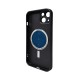 Чохол для смартфона AG Glass Matt Frame Color MagSafe Logo for Apple iPhone 13 Graphite Black