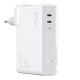 Зарядний пристрій Baseus Power Station (GaN) 2 in1 Q.C. Power bank Charger C+C 10000mAh 45W White