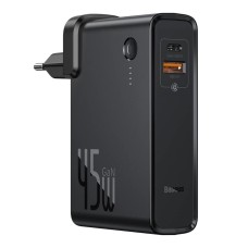 Зарядний пристрій Baseus Power Station GaN2 in1 Q.C. Power bank Charger C+U 10000mAh 45W Black