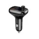 АЗП з FM-модулятором Baseus T typed S-13 Bluetooth MP3 car charger Black