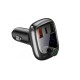 АЗП з FM-модулятором Baseus T typed S-13 Bluetooth MP3 car charger Black