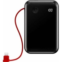 Зовнішній акумулятор Baseus Mini S Digital Display 3A Power Bank 10000mAh (With IP Cable)Black