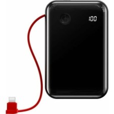 Зовнішній акумулятор Baseus Mini S Digital Display 3A Power Bank 10000mAh (With IP Cable)Black