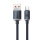 Кабель Baseus Crystal Shine Series Fast Charging Data Cable USB to Type-C 100W 1.2m Black