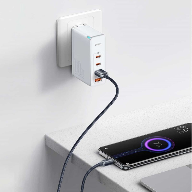Кабель Baseus Crystal Shine Series Fast Charging Data Cable USB to Type-C 100W 1.2m Black