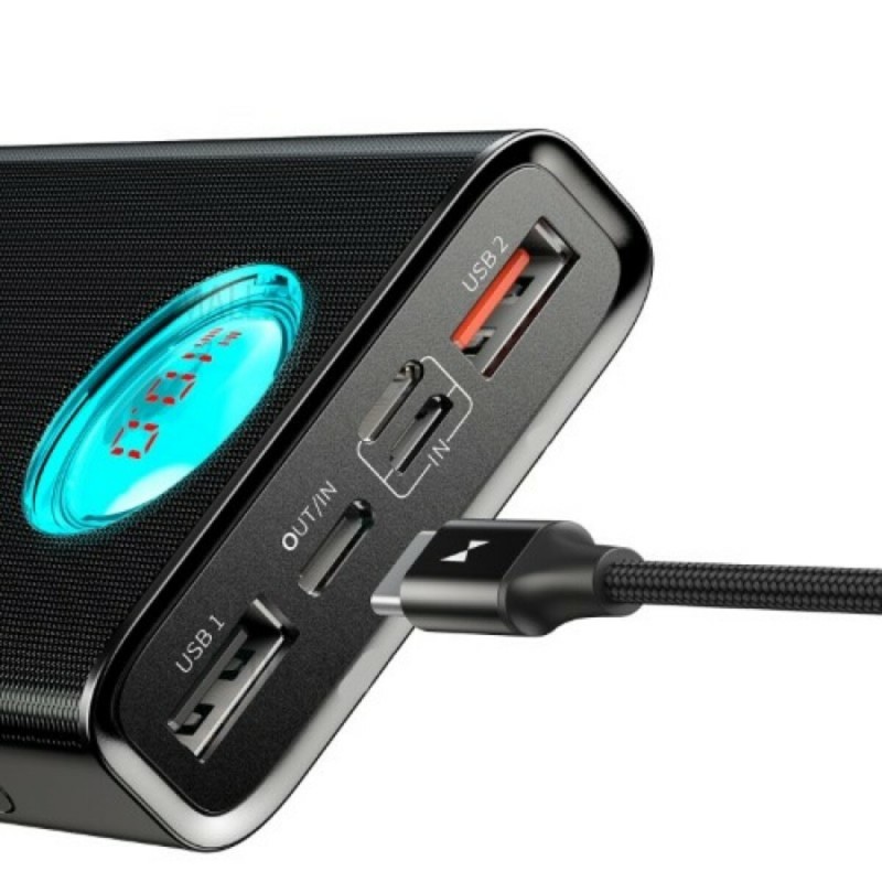Зовнішній акумулятор Baseus Amblight 30000mAh Black