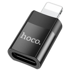 Кабель-перехiдник HOCO UA17 iP Male to Type-C female USB2.0 adapter Black