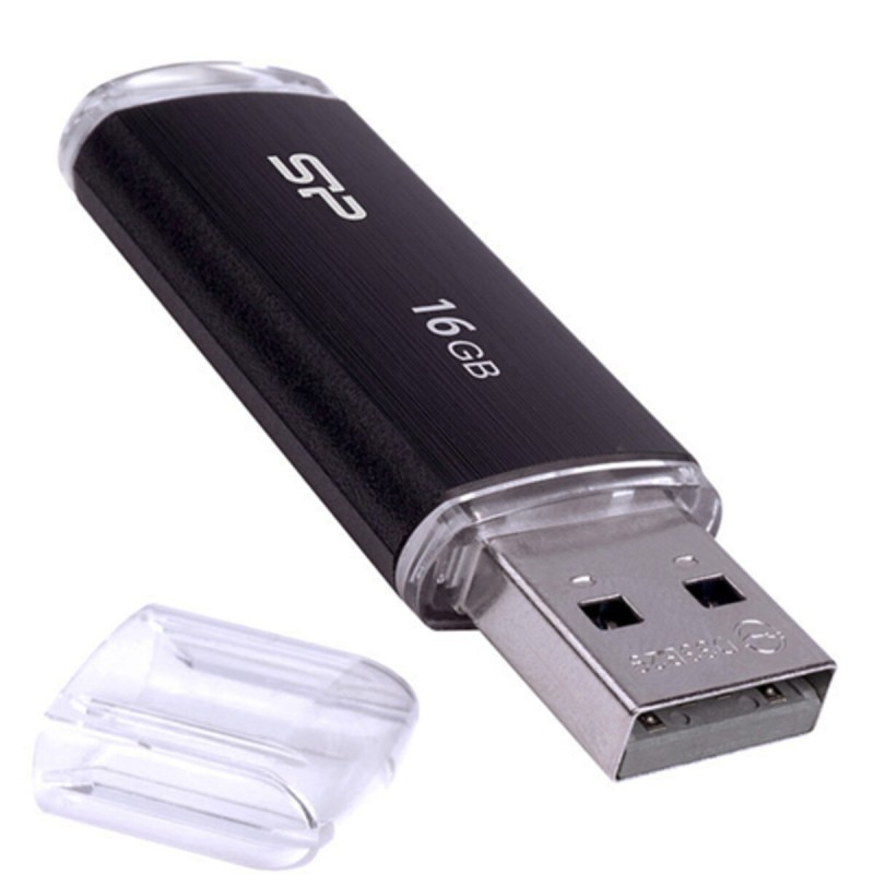 Flash SiliconPower USB 2.0 Ultima U02 16Gb Black