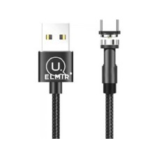 Кабель Usams US-SJ473 U59 Type-C Rotatable Magnetic Charging Cable 1m Black