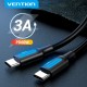 Кабель Vention USB 2.0 C Male to Male Cable 1.5M Black PVC Type (COSBG)