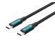 Кабель Vention USB 2.0 C Male to Male Cable 1.5M Black PVC Type (COSBG)
