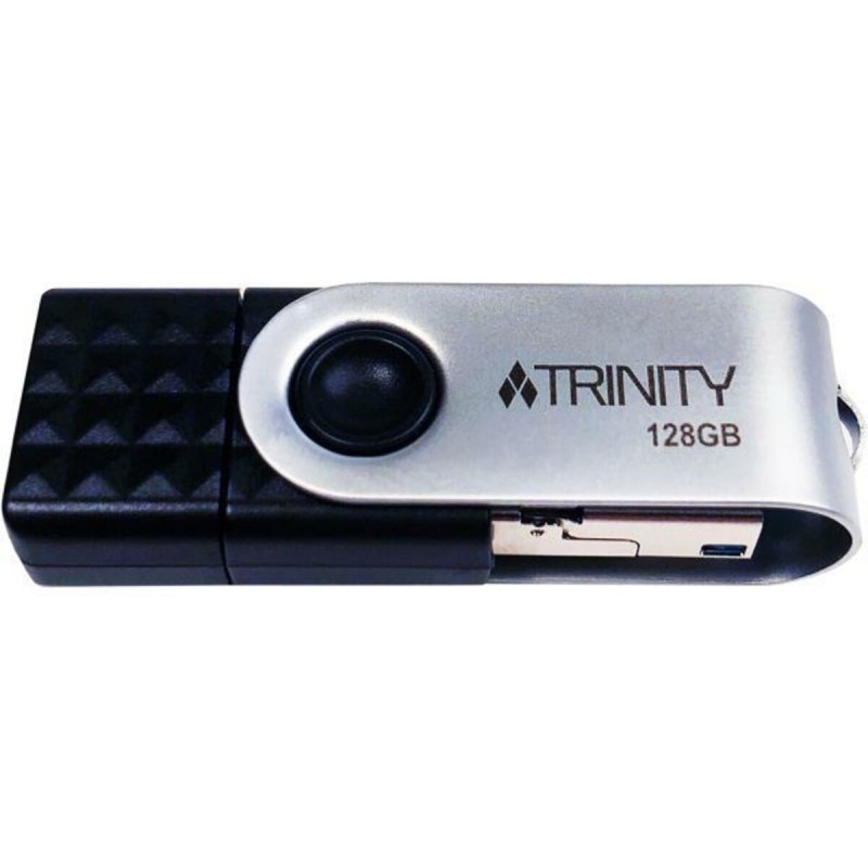 Flash Patriot USB 3.1 Trinity 3-in-1 128GB (Type-A/Type-C/micro-USB) Black
