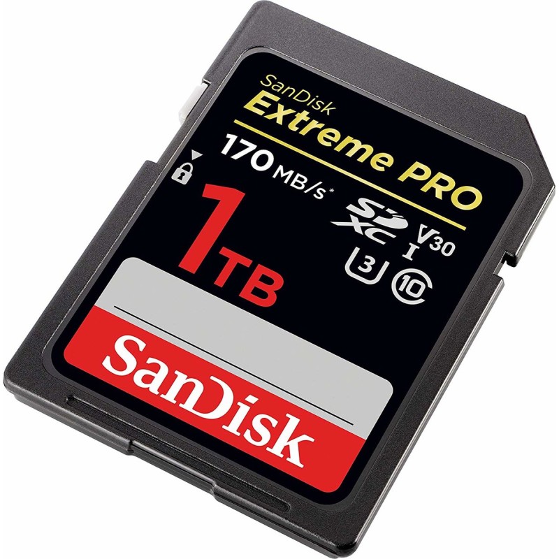 SDXC (UHS-1 U3) SanDisk Extreme PRO 1TB class 10 V30 (170Mb/s)