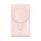 Зовнішній акумулятор Baseus Magnetic Bracket Wireless Fast Charge Power Bank 10000mAh 20W Pink (With cable Type-C to Type-C 60W (20V/3A)