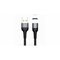 Кабель Usams US-SJ336 U29 Aluminum Alloy Lightning Magnetic Cable 2m Black