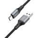 Кабель HOCO X92 Honest silicone charging data cable for Type-C(L=3M) Black