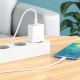 Мережевий зарядний пристрій BOROFONE BA75A Powerful dual port PD30W+QC3.0 charger White