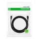 Кабель UGREEN US286 USB 2.0 Type C to Type C Cable Nickel Plating 1.5m (Black) (UGR-50998)
