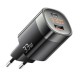 Мережевий зарядний пристрій Essager Lingyun 33W GaN Digital Display Travel Charger A+C EU  black (ECTCA-LYB01-Z)