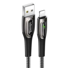 Кабель Usams US-SJ469 Lightning Smart Power-off Cable Raydan Series 1.2m Black