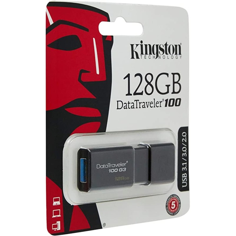 Flash Kingston USB 3.0 DT 100 G3 128GB