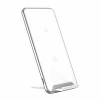 БЗП Baseus Three-coil Wireless Charging Pad (With desktop holder) White