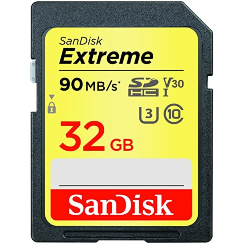 SDHC (UHS-1 U3) SanDisk Extreme 32Gb class 10 (90Mb/s, 600x)