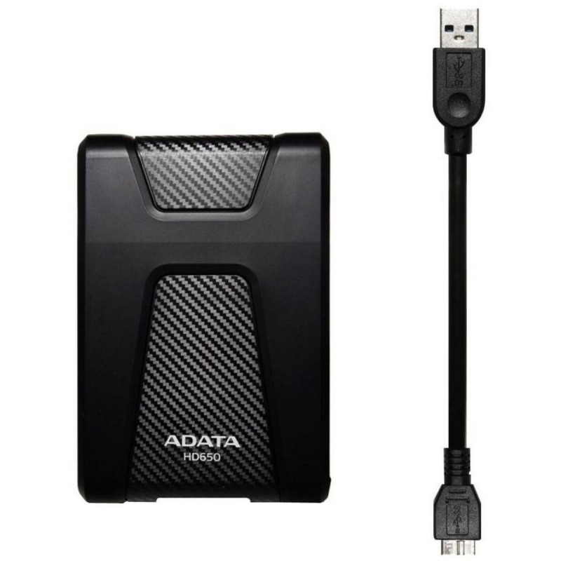 PHD External 2.5'' ADATA USB 3.1 DashDrive Durable HD650 2TB Black