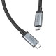 Кабель HOCO US06 USB3.2 20Gbps 100W HD high speed data cable(L=1M) Black