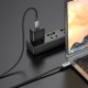 Кабель HOCO US06 USB3.2 20Gbps 100W HD high speed data cable(L=1M) Black