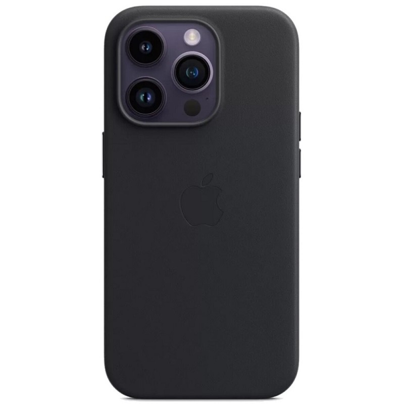 Чохол для смартфона Leather AAA Full Magsafe IC for iPhone 15 Pro Max Black