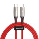 Кабель Baseus Water Drop-shaped Lamp Type-C 3A 1m Red