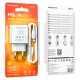 Мережевий зарядний пристрій BOROFONE BA67A PD20W+QC3.0 charger set(Type-C to iP) White